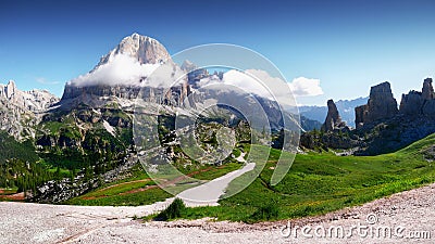 Dolomites Italy Tofane Stock Photo