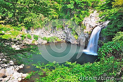 Majestic waterfall Stock Photo