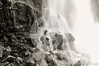 Majestic Waterfall Stock Photo