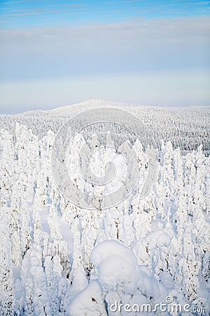 Majestic winter in Finland Stock Photo