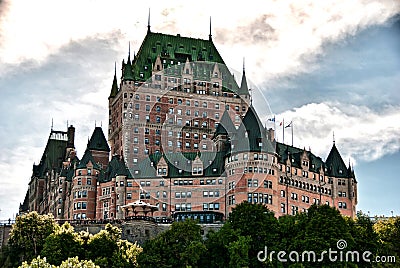 Majesty of Chateau de Frontenac, Quebec City Stock Photo