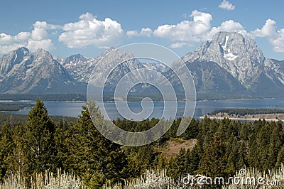 Majesty of Grand Teton Stock Photo