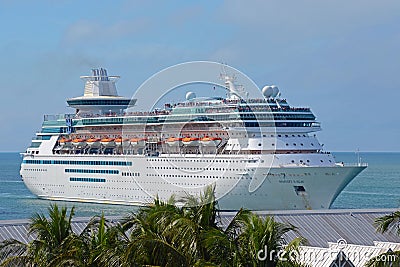 Majesty of the Seas in Key West, Florida Editorial Stock Photo