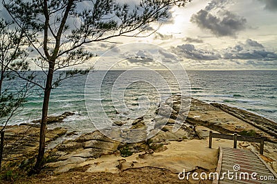 Majesty of the Tip of Borneo (Tanjung Simpang Mengayau), Sabah Stock Photo