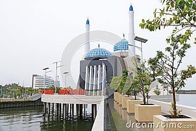 Majid Amirul Mukminin Mosque, Makassar, Sulewesi, Indonesia Editorial Stock Photo