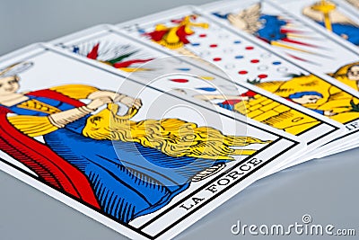 Tarot of Marseilles. Editorial Stock Photo