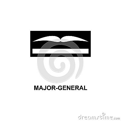 Major general rank icon. Element of Germany army rank icon Stock Photo