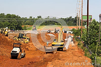 Major Road Construction Stock Photo