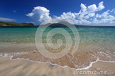 Major's Bay Beach - St Kitts Stock Photo