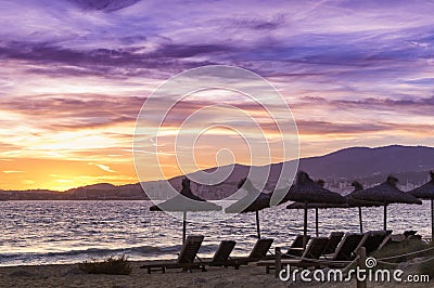 majorca beach Stock Photo