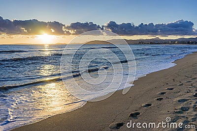 majorca beach Stock Photo