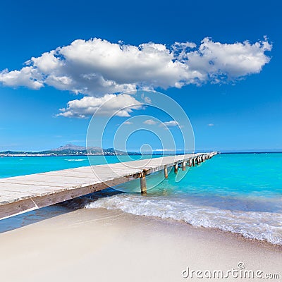 Majorca Platja de Muro beach Alcudia bay Mallorca Stock Photo