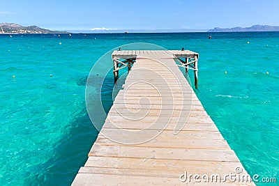 Majorca Platja de Muro beach Alcudia bay Mallorca Stock Photo