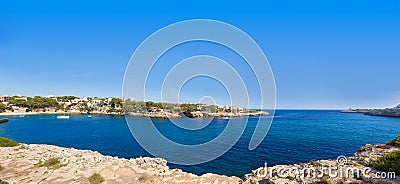 Majorca Porto Cristo beach in Manacor at Mallorca Stock Photo