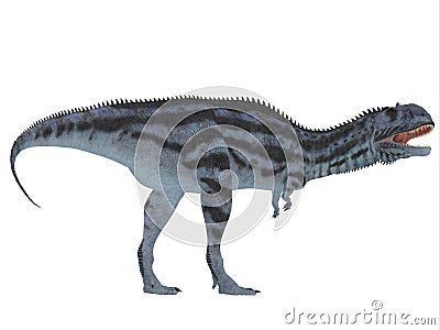 Majungasaurus Side Profile Stock Photo