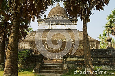 That Mak Mo stupa at the Wat Visounnarath temple in Luang Prabang, Laos. Stock Photo