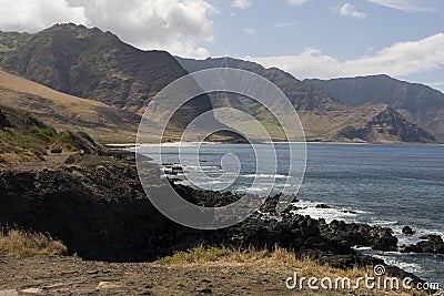 Makaha Valley Oahu, HI Stock Photo