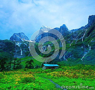 Makalu Barun national park Stock Photo