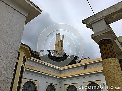Martyrs` Memorial from Museum of Fine Arts in Algiers Stock Photo