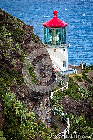 Makapu'u Lighthouse Stock Photo