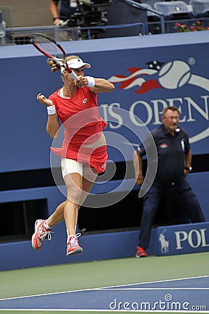 Makarova Ekaterina (RUS) US Open 2015 (2) Editorial Stock Photo