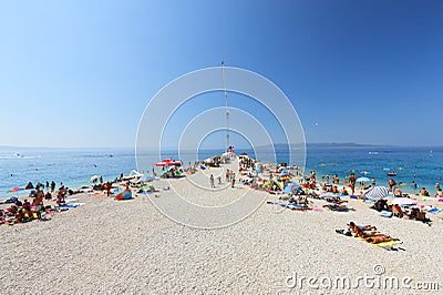 Makarska beach Editorial Stock Photo