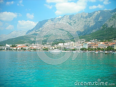 Makarska panorama Stock Photo