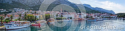 Makarska panorama Editorial Stock Photo