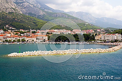 Makarska Riviera panorama Stock Photo