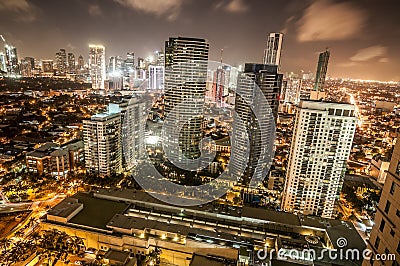 Makati skyline Phillippines Stock Photo