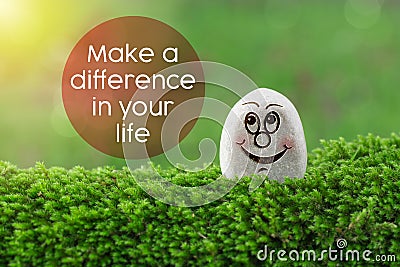 Make difference in your life Stock Photo