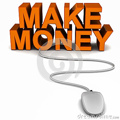 Make money online Stock Photo