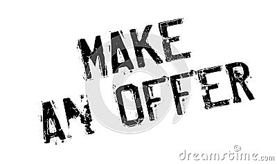 Make An Offer rubber stamp Vector Illustration