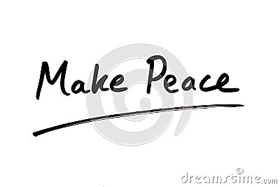 Make Peace Stock Photo