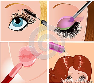 Make up Vector Illustration