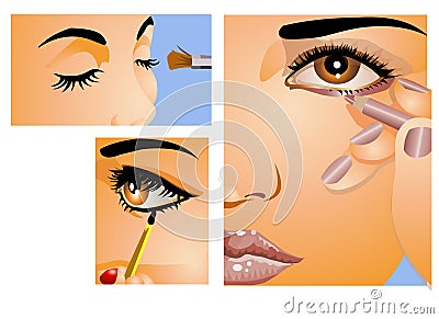 Make -Up Vector Illustration