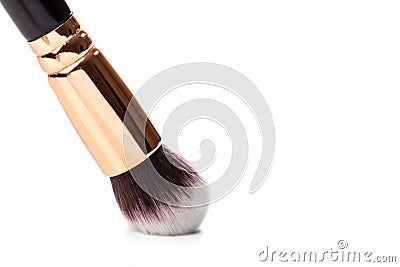 Make up brush foundation blusher isolated on white background Stock Photo