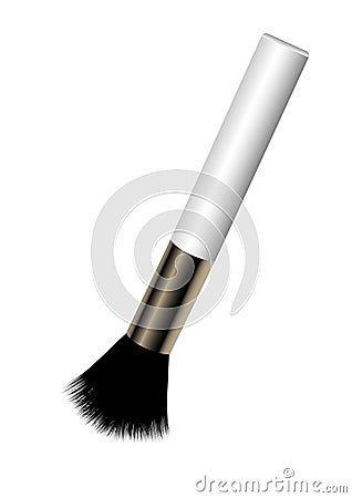 Make-up brush isolated Vector Illustration