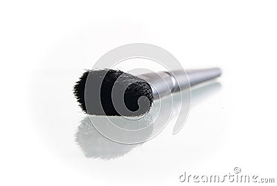 Make-up brush isolated on the white background Stock Photo