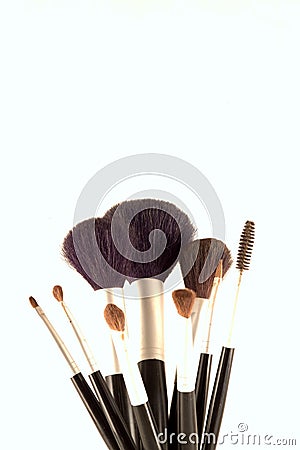 Make-up Brushes Stock Photo