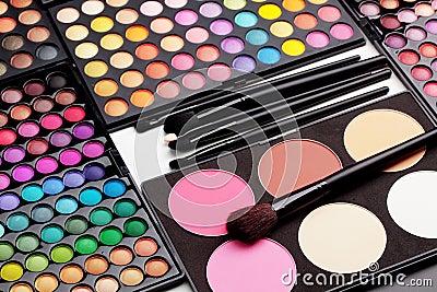 Make-up palette Stock Photo