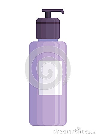make up purple bottle Vector Illustration