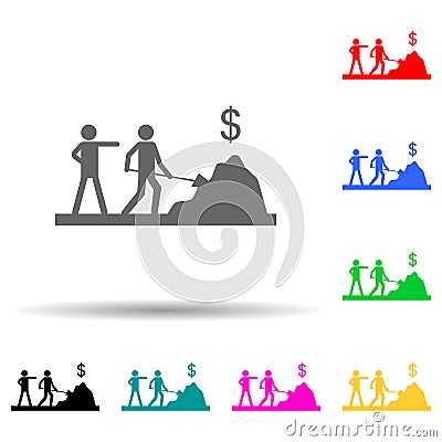 make work multi color style icon. Simple glyph, flat vector of conversation and friendship icons for ui and ux, website or mobile Stock Photo