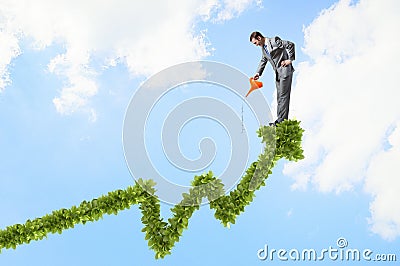 Make your income grow Stock Photo