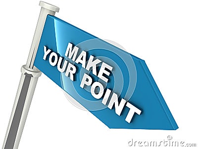 Make your point Stock Photo