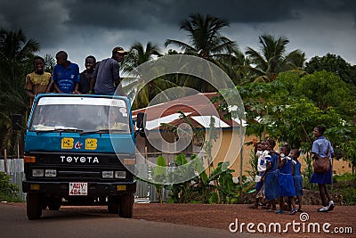 Makeni, Bombali District, Sierra Leone, Africa Editorial Stock Photo