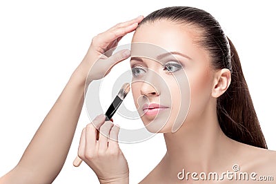 Makeup for brunettes Stock Photo