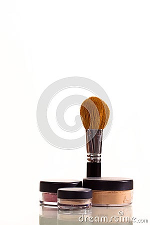 Makeup brush Stock Photo