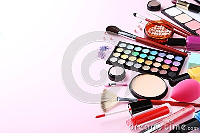 Makeup cosmetics Stock Photo