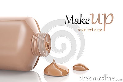 Makeup foundation Stock Photo